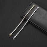 Zircon necklace copper inlaid zircon single row chain