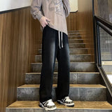 Unisex Jeans Retro Jeans Loose Wide Leg Pants American Casual
