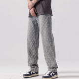 Unisex Jeans Casual Jeans Loose Splicing