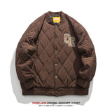 Men Coat Baseball Uniform Cotton-Padded Jacket Men's Winter Jacket