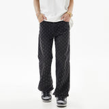 Unisex Jeans Casual Jeans Loose Splicing