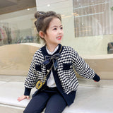 Girl Jacket Girls' Coat Sweater Tops Autumn and Winter