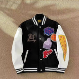 Unisex Baseball Jersey Fall/Winter Vintage Jacket