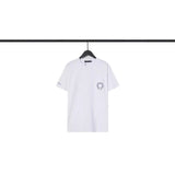 CHH Chrome Heart T Shirts Blue Cross Loose Crew Neck Short Sleeve