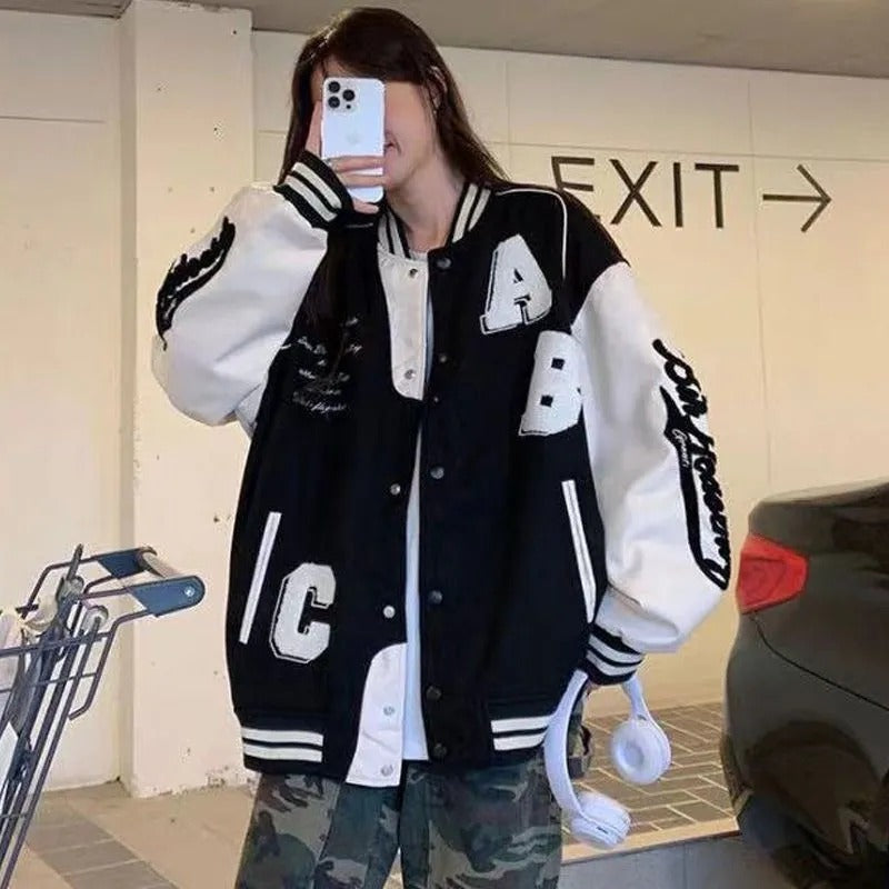 Unisex Baseball Jersey Vintage Embroidered Baseball Jacket Jacket Top