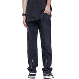 Unisex Jeans Wide Leg Straight Pants Casual Versatile