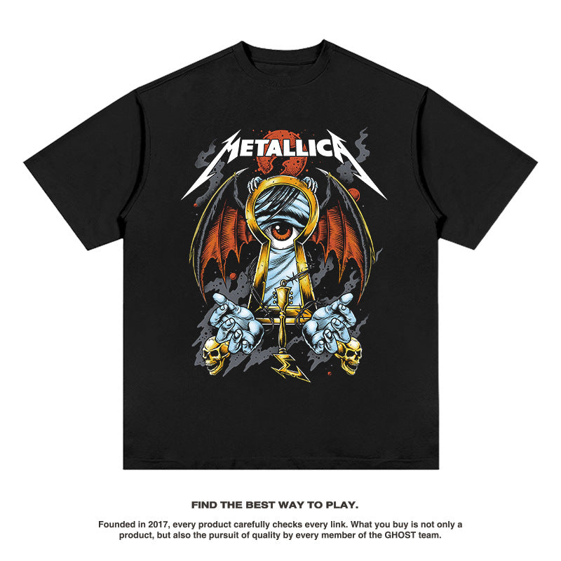 Rock Band T Shirt Short Sleeve T-shirt round Neck