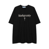 After Prom Shirt Summer Embroidery Letters Oversize Men's Cotton T-shirt Fashion Brand Short Sleeve