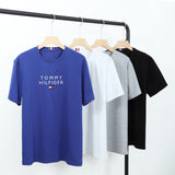 Tommy T Shirts Summer round Neck Cotton Loose Casual Daily