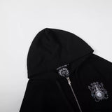 CHH Chrome Heart Hoodie Sanskrit embroidered hooded zip-up sweater