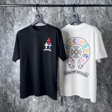 CHH Chrome Heart T Shirts Cross Horseshoe Print Embroidery T-Shirt Short Sleeve