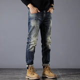 Unisex Jeans Vintage Loose Straight Pants