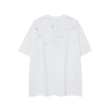 CHH Chrome Heart T Shirts CH Gypsy Hot Diamond Cross Crew Neck Short Sleeve T-Shirt