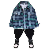 Boy Jacket Boys' Spring and Autumn Jacket Fashion Baby Handsome Denim Wear