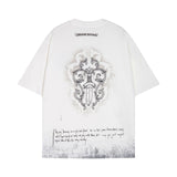 CHH Chrome Heart T Shirts Sanskrit Short Sleeve T-Shirt Crew Neck