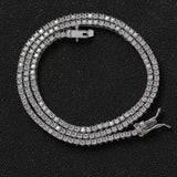 Zircon necklace copper micro-zircon single-row chain