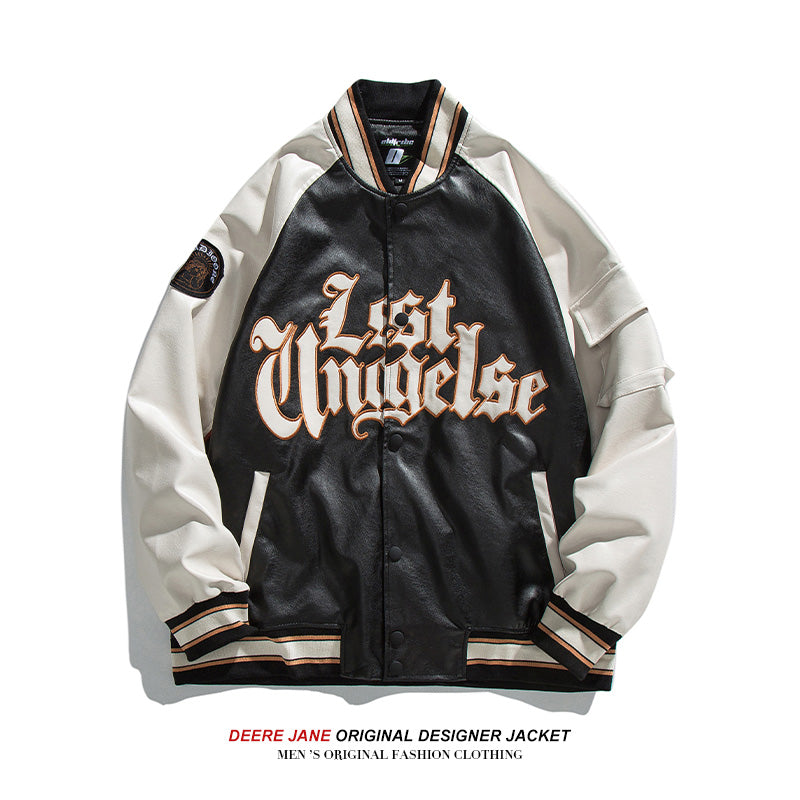 Men's Baseball Jacket Spring Baseball Uniform Men's Loose Vintage Jacket Jacket