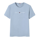 Tommy T Shirts Summer Clothes T-shirt Genuine Solid Color