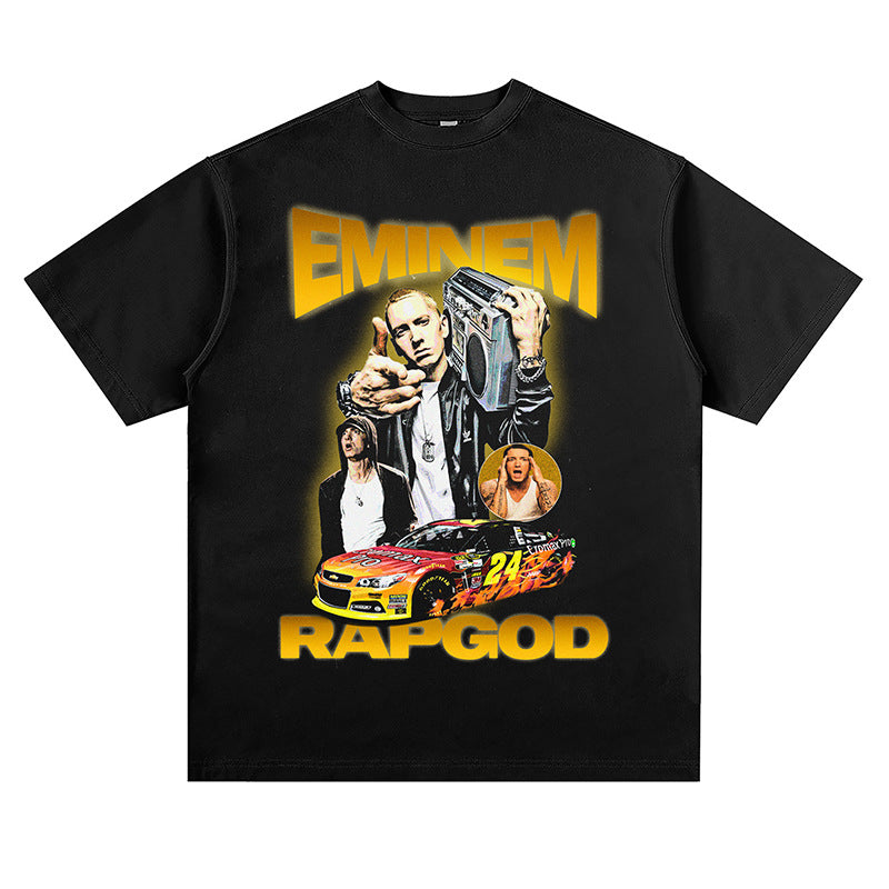 Hip Hop Rapper T Shirt Short Sleeve T-shirt Hip Hop