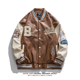 Men's Baseball Jacket Men's Vintage Retro Loose Spring Jacket Spring and Autumn