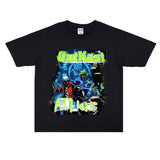 Rock Star T Shirt Rap Hip Hop T-shirt Loose Men