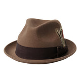 Walter White Hats Autumn and Winter Jazz Top Hat Plain Feather Big Brim Top Hat Banquet Party