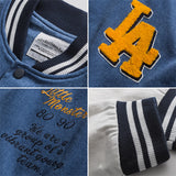 Men's Baseball Jacket Spring Baseball Jacket Men's Vintage Loose Casual