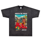 Rock Star T Shirt Loose American Street Vintage Print Short Sleeves