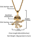 Jewelry Hip Hop Creative Necklace Jesus Pieces Royalty rapper Animal