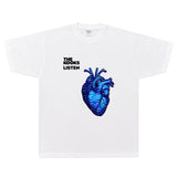 Rock Star T Shirt The Kooks Listen T-shirt Rock American Loose Style Vintage Print Short Sleeves
