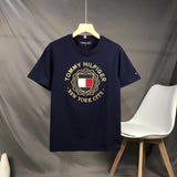 Tommy T Shirts Tommy Couple's Short-Sleeved T-shirt Flannel Embroidery