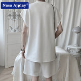 Nasa Tracksuit Vest Suit Male Summer Fashion Brand Student