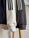 Unisex Baseball Jersey Spring and Autumn Vintage Loose Stand-Up Collar Embroidered Sweater