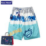 Nasa Shorts Summer Casual Sports Pants Loose