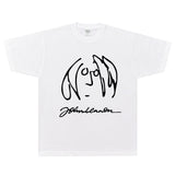 Rock Star T Shirt John Lennon Imagine T-shirt Rock Loose Style American Retro Short Sleeve