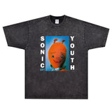 Rock Star T Shirt Sonic Youth Dirty T-shirt Audio Youth Band Rock Cartoon Loose Retro Short Sleeve
