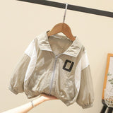 Boy Jacket Children's Sun Protection Clothing Boys Summer Thin Sun Protection Clothing Baby Ice Silk Breathable