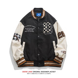 Men Baseball Jacket Spring Baseball Uniform Men Vintage Baggy Casual Jacket Jacket
