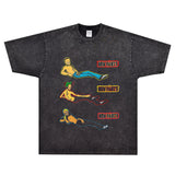 Rock Star T Shirt New Pants Band T-shirt Rock American Street Loose Trendy Men's Printed Short Sleeve