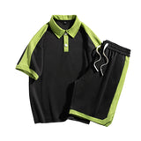 Nasa Tracksuit Short Sleeve Suit Men's Summer Trendy Youth Student Casual Sports Clothes