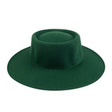 Walter White Fedora Flat Top Hat Fashion Knight Dome Woolen Hat Autumn and Winter Fur Felt Hat