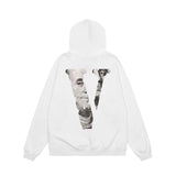 Vlone Hoodie Fall/Winter Dollar Big V Letter Hooded