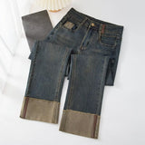Unisex Jeans Straight Jeans High Waist Vintage