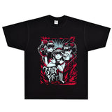 Rock Star T Shirt Baby Metal Band American Retro Cartoon Loose Small Neckline Vintage Short Sleeve