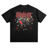 Rock Band T Shirt Short Sleeve T-shirt Loose High Street