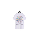 CHH Chrome Heart T Shirts Croix Cross Color Leather Printed Short Sleeve T-Shirt