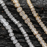 Zircon necklace gradient size zircon tennis chain
