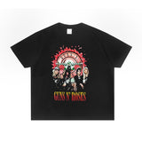 Rock Star T Shirt Men's and Women's Loose Cotton T-shirt