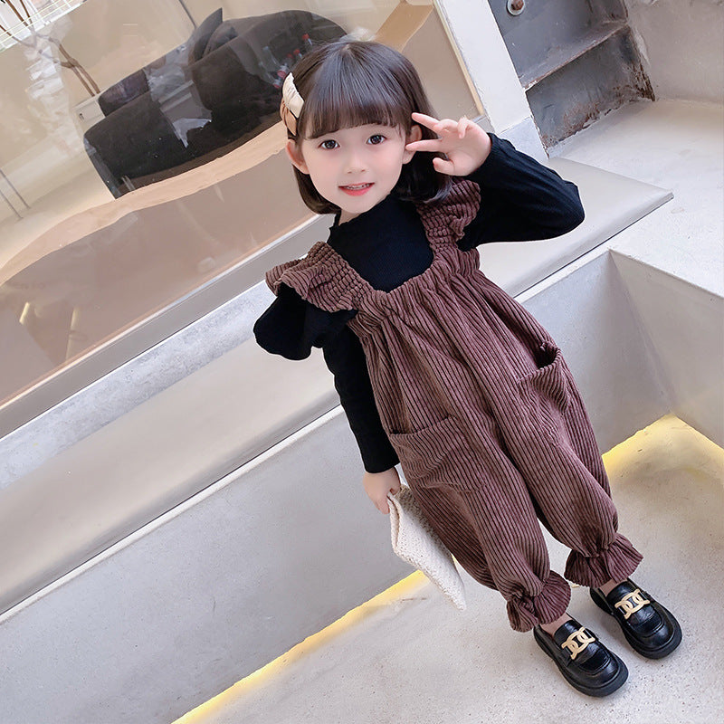 Girl Jacket Girls' Suit Elastic Autumn and Winter
