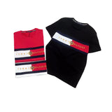 Tommy T Shirts Tommy Spring/Summer Stitching Embroidery Couple Crew Neck Short T-shirt